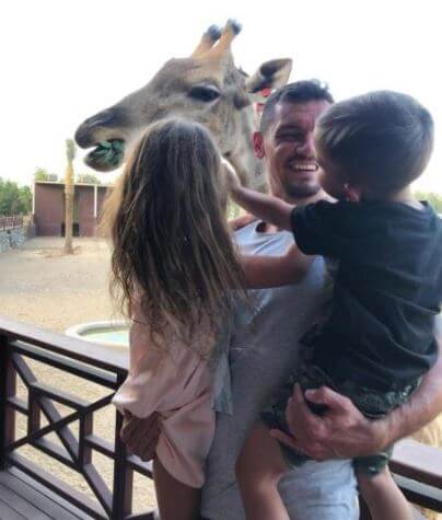 Anita Lovren husband Dejan Lovren and children.